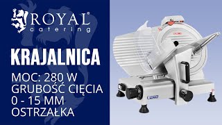 Krajalnica Royal Catering RCAM-300PRO | Prezentacja Produktu