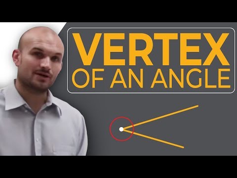 What is the vertex of an angle? What is the vertex of an angle?