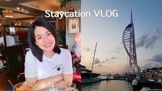 Travel Vlog - Portsmouth staycation, What I eat for the weekend