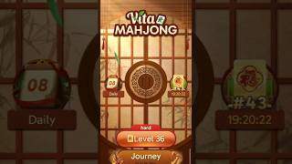 Vita Mahjong , Level 36, Mahjong Games, #gameplay #gaming #mahjong