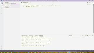 Python Tutorial 4 : Comments in Python.