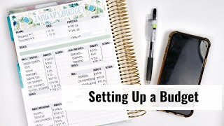 How To Create A Monthly Budget // Setting Up January 2021
