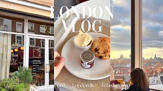 A week in London / Scone with beautiful London view⛅️ Layla Bakery, Fortnum \u0026 Mason jam shopping💗