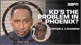 Stephen A. Smith thinks Kevin Durant IS A PROBLEM with the Phoenix Suns ☀️ | Fir