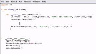 wxPython Programming Tutorial 12 Check Boxes YouTube