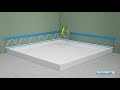 How to install HydroHalt TileBud to seal a shower tray with an tiling upstand to the adjacent wall.