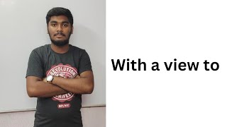 With a view to এর ব্যবহার || Spoken English