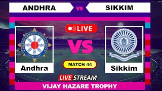 Andhra vs Sikkim  Live Cricket | VIJAY HAZARE TROPHY English Commentary