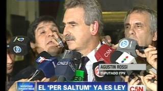 C5N - POLITICA: EL PER SALTUM YA ES LEY. HABLO AGUSTIN ROSSI