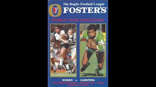 1989 World Club Challenge..Widnes v Canberra