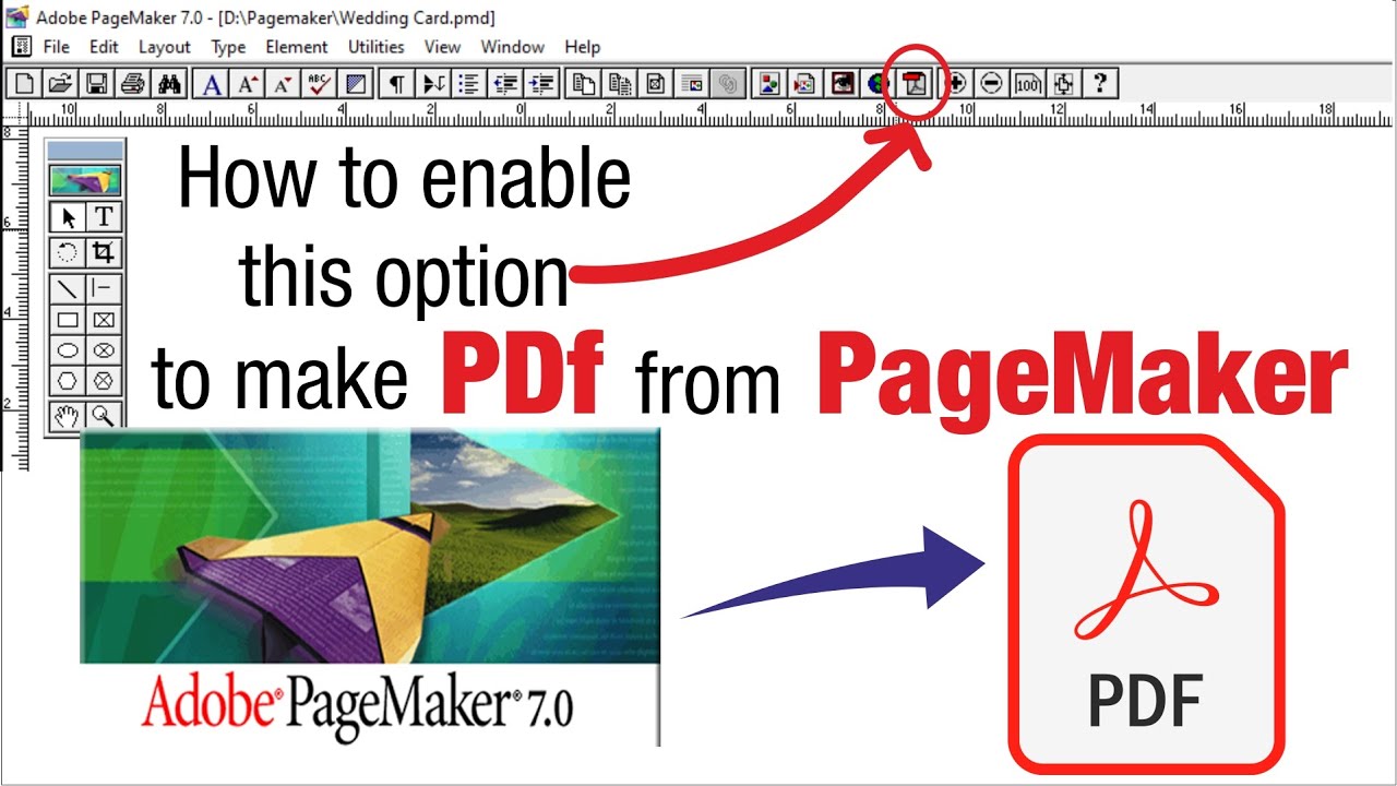 Convert Pagemaker File Into Pdf How To Enable Export Adobe Pdf Option