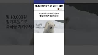 요즘 북극곰 후원광고 안 보이는 이유