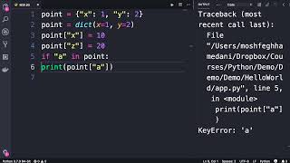 Python #57 - Dictionaries [By Mosh Hamedani]