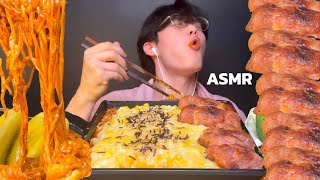 ASMR 환상의 조합 불닭볶음면, 콘치즈 그리고 불맛을 입힌 태국 소세지 먹방 Spicy Korean Noodle with Cheese and Thai Fermented Pork