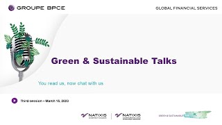 Natixis CIB Green \u0026 Sustainable Talks - REPLAY