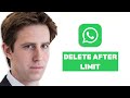 How to Delete Old WhatsApp Messages for Everyone After Time Limit (2025 Update | Full Guide)