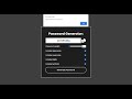 Fast Password Generator In JavaScript With Source Code | Source Code & Projects
