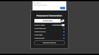 Fast Password Generator In JavaScript With Source Code | Source Code & Projects