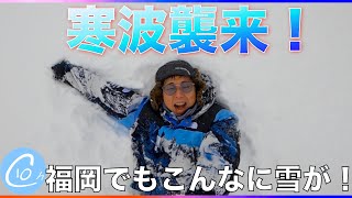 【雪中登山】大寒波が襲来した福岡の山に登ったら想像以上に興奮した~糸島市雷山①~