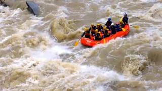 rafting in trishuli . HD.