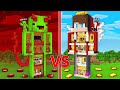 JJ's GOD Statue vs Mikey's DEVIL Statue Survive Battle in Minecraft - Maizen