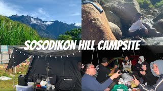 camping trip at sosodikon hill campsite !!