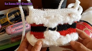 Bolsita navideña tejida a crochet