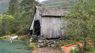 Панорама озера Floen, Olden/Norwegen