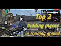 Top 3 hidding places in training ground || freefire ||