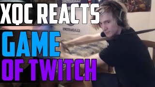 xQc REACTS TO GAME OF TWITCH | xQcOW