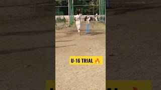U-16 TRIAL 🔥 #shorts #viral #cricket #ytshorts #academy #shortsvideo #batting #bowling #trial #nets