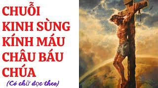 CHUỖI KINH SÙNG KÍNH MÁU CHÂU BÁU CHÚA