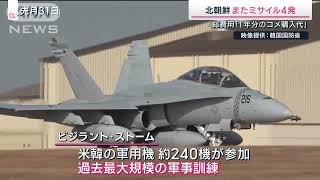 [朝鲜再发射4枚导弹。总成本超过167亿日元]   [北朝鮮またミサイル4発.. 総費用は167 億円超“死の白鳥\