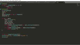 pattern match (1st sol) in python without using regex,code jam 2020