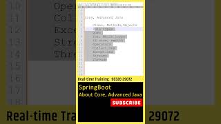 Java SpringBoot Tutorial Core, Advanced Java, Resize, Spring Boot in Telugu,Web Development #shorts