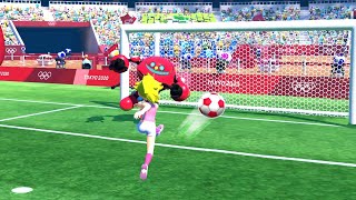 Mario & Sonic at The Olympic Games Tokyo 2020 FootBall Team Peach Vs Team Yoshi