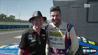 Ben Grice takes father Allan for a lap around Bathurst