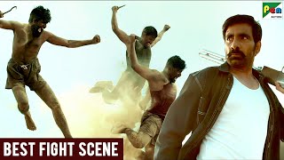 Shankar - Beach Fight Scene | Krack  | Ravi Teja, Shruti Haasan, Samuthirakani | Hindi Dubbed Movie