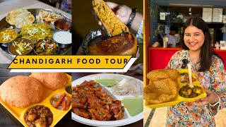 Best CHANDIGARH Veg Food Tour | Thali, Chole Bhature, Swiss Roll, Nutri Kulcha, Kachori & more | 4K