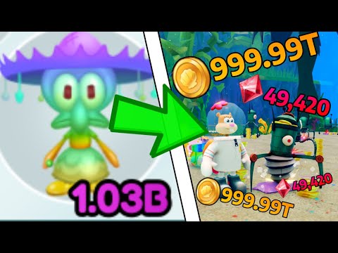 I HATCHED THE BEST PETS and Became STRONGEST PLAYER in Roblox Spongebob Simulator…