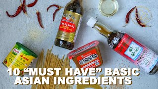 10 BASIC Ingredients Every Kitchen MUST Have for Asian Cooking #Stayhome Cook #Withme