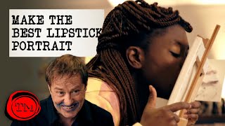 Draw the Taskmaster with Lipstick on your Lips.| Full Task | Taskmaster