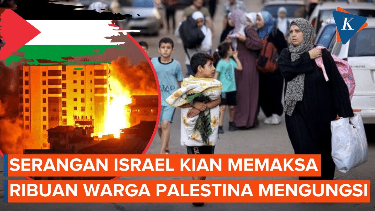 Israel Terus Bombardir Gaza, Ribuan Warga Palestina Mengungsi Dari ...