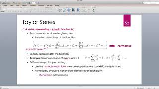 Java for Scientific Computing: Taylor Series