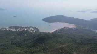 From East  Dog's Teeth to Middle Dog's Teeth Ridge aerial Shot Lantau Hong Kong l JOSIE AMBO