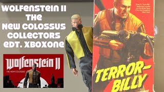 Wolfenstein II The New Colossus XBOX ONE Collectors Edition unboxing "Terror Billy!"