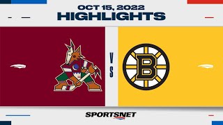 NHL Highlights | Coyotes vs. Bruins - October 15, 2022