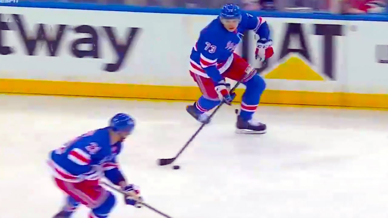 Matt Rempe First Goal In Playoffs (FULL CLIP) Capitals Vs Rangers ...