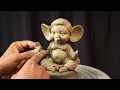 mitti ki bal ganesha murti making with clay ganapati murti clay art