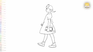 Ruby Bridges easy drawings | Art tutorial | How to draw Ruby Bridges step by step easily #artjanag